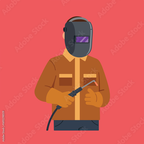 Welder at work