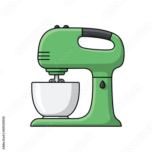 Green stand mixer