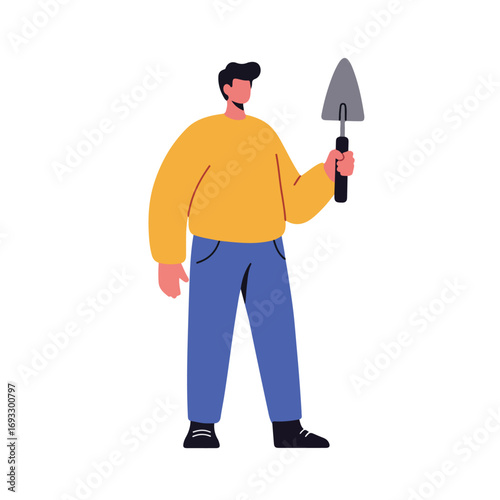 Person Holding Tool