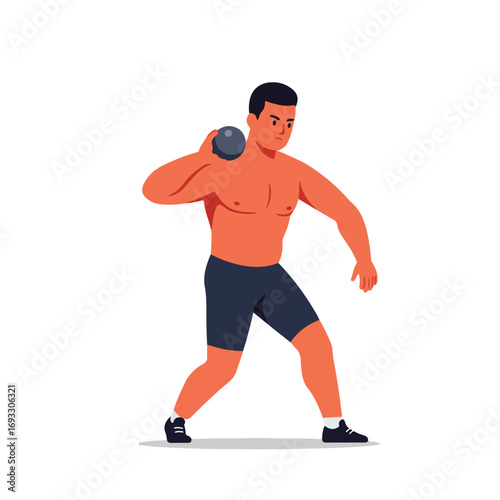 Shot Put Athlete
