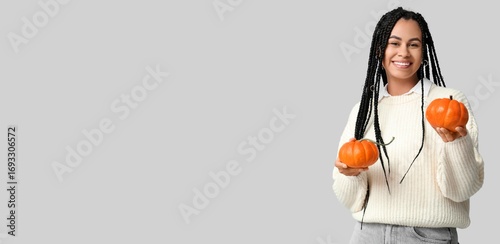 Happy African-American woma...