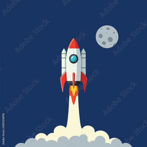 Rocket launch to space
