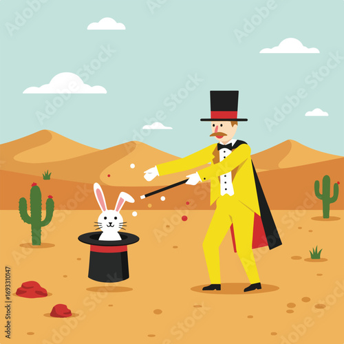 Desert magic show