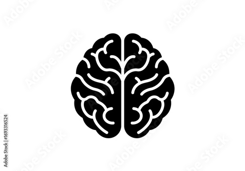Human Mind Intelligence Silhouette Vector Illustration
