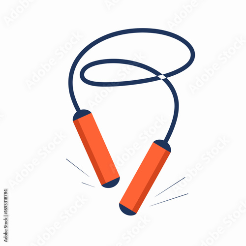 An illustration of a jump rope in motion highlights a vibrant and playful energy, reflecting the joy of fitness and the dynamics of sports-related activities.