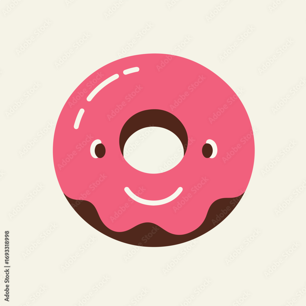 Obraz premium Cartoon donut