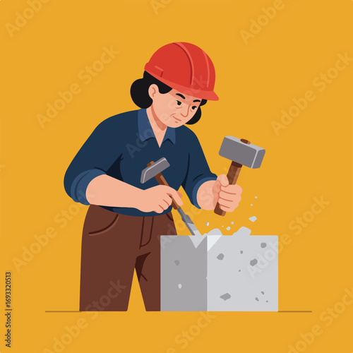 Stonemason at Work