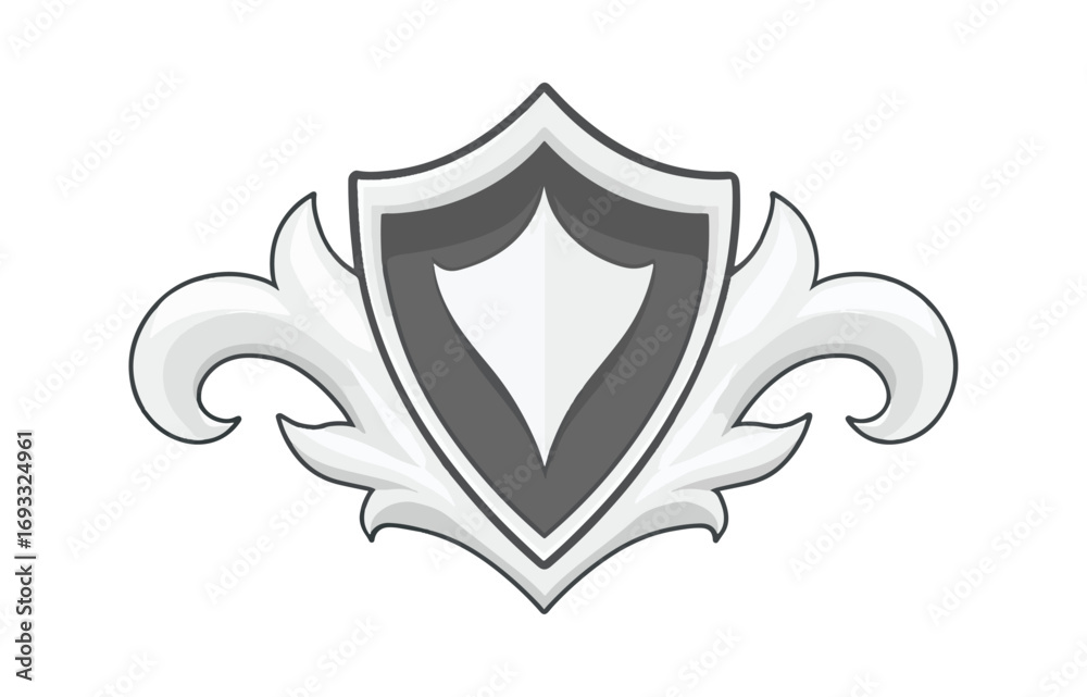 Obraz premium Ornate shield graphic design