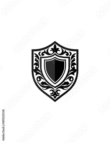 Ornate shield graphic design