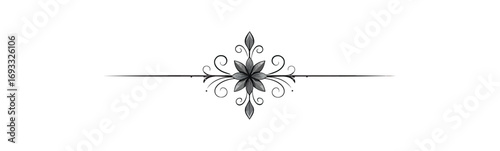 Ornate decorative flower design