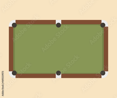 design about billiard table concept