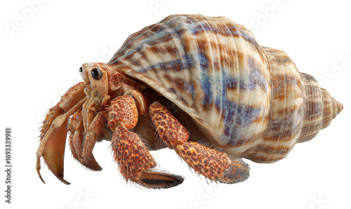 Hermit crab in shell