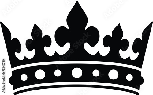 Elegant royal crown vector illustration scalable graphic design element eps format