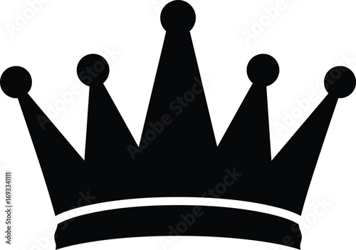 Royal crown vector graphic scalable illustration for royalty and leadership themes