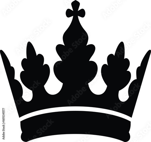 Royal crown vector illustration for royalty power authority symbol eps