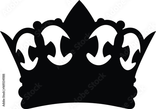 Royal crown vector illustration scalable eps icon for regal designs royalty symbol