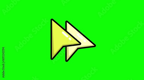 cursor icon, green background animation