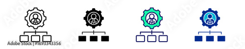 Management  Icon Set Multiple Style Collection