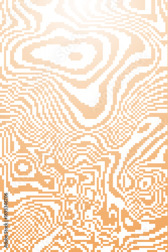 Orange WAVES Retro pixel art, glitch dither pattern, 8 bit background. Leisure or arcade games duotone border frame.
Dither design. Diseño en pixeles con colores llamativos retro