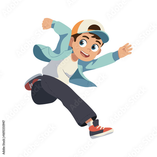 boy jumping with skateboard