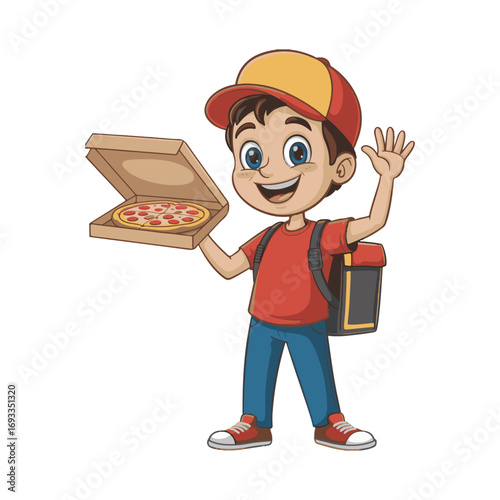 pizza delivery boy