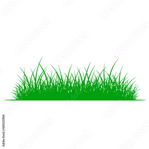 Vibrant green grass blades sway gently in a fresh breeze, symbolizing nature and growth