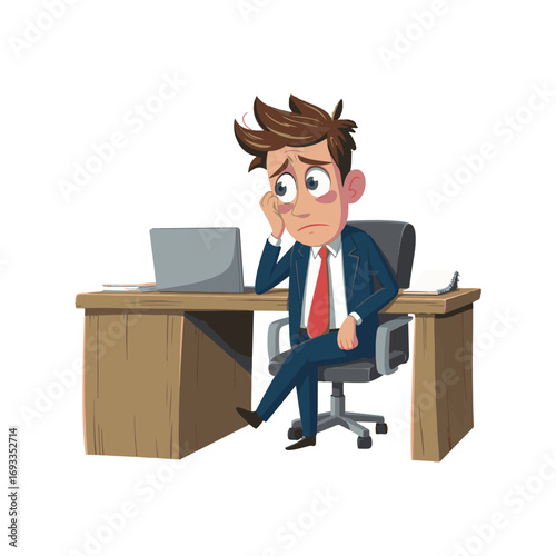 businessman in office