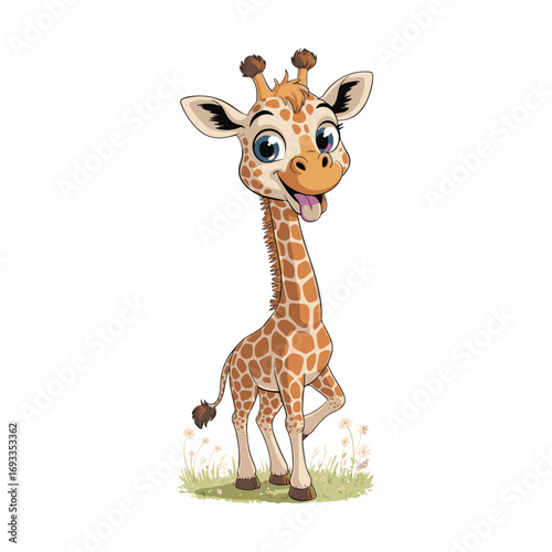 giraffe cartoon illustration