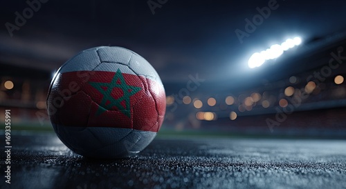 Soccer ball in stadium at night (3)