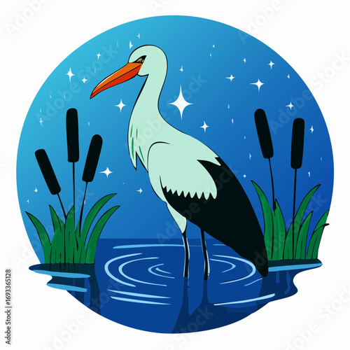 yellow-billed stork sunrise lotion bottle for spa-quality skincare