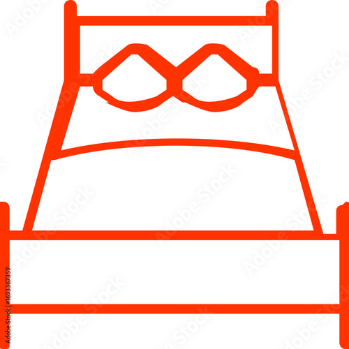 3d glasses on white background