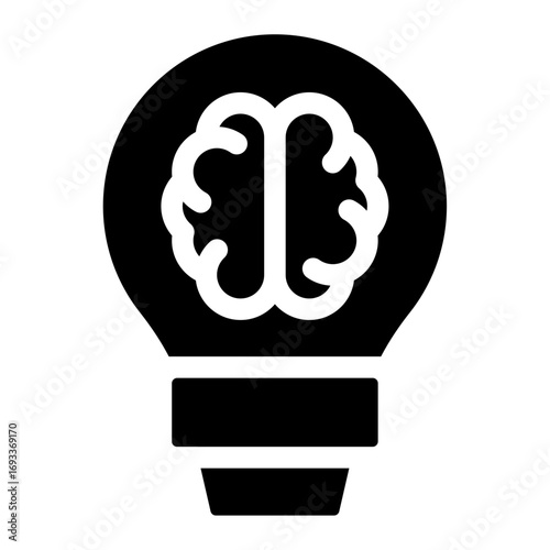 light bulb idea icon