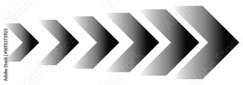 Dynamic moving arrow symbol. speed arrow icon. road lines arrow sign. directional arrow sign. eps 10