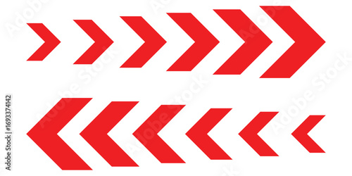 Dynamic moving arrow symbol. speed arrow icon. road lines arrow sign. directional arrow sign. eps 10
