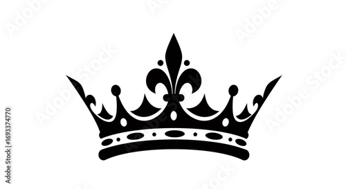 Elegant vector illustration of a royal crown, isolated on white, perfect for logos, design elements, and adding a touch of regal flair to any project.