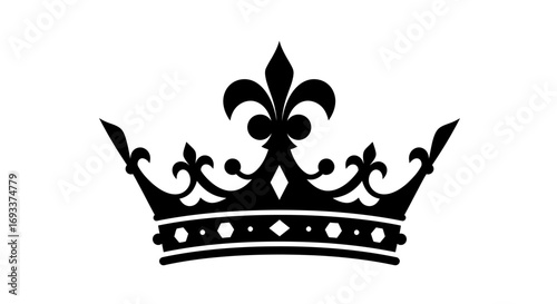 Download this vector crown PNG image, ideal for adding a regal touch to logos, crests, invitations, or any design project needing a royal aesthetic.  The high-resolution file ensures crisp, clean