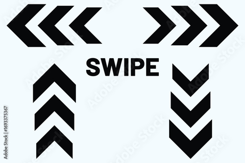 swipe icon. Swipe up icon. swipe up icon for social media stories. Modern swipe up buttons. Swipe up symbol set collection vector illustration. eps 10