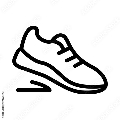 Running Shoe Line Icon of Footwear Icon Set
