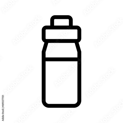 Thermos Bottle Line Icon of Winter Sports Equipment Icon Set