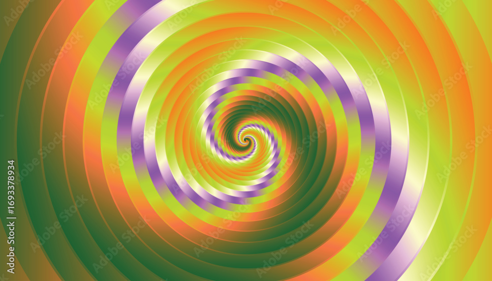 Obraz premium Hypnotic Swirl A Mesmerizing Spiral of Colors.