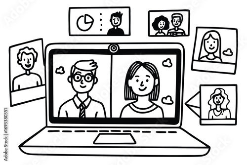remote-team-meeting-on-laptop-screen-with-video-ch.
