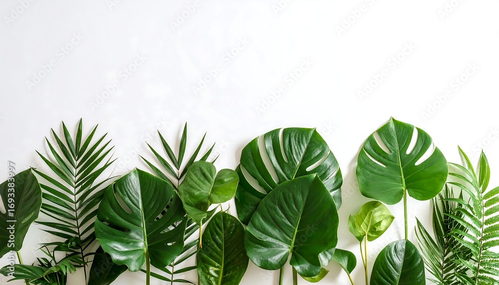 Obraz premium Tropical leaves arrangement