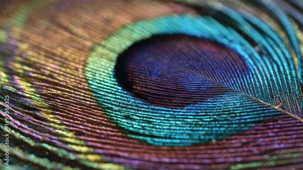 Obraz premium Peacock feather detail