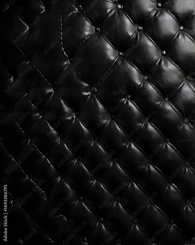 Fototapeta premium black leather upholstery