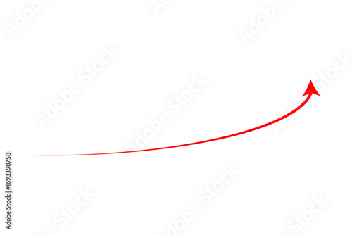 Red arrow up - Red arrow for business graph
