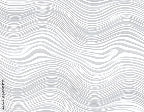 Abstract wavy lines pattern in light gray and white