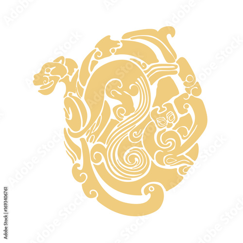 Chinese traditional Qin and Han Dynasty mythical beasts