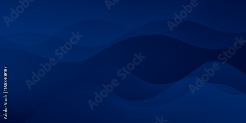 Experience the modern elegance of the abstract gradient wave background. Its dark blue waves create a captivating atmosphere for websites, social media, advertising, and presentations