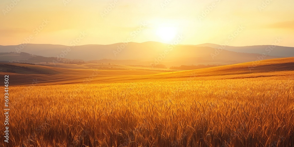 Obraz premium sunset in the mountains