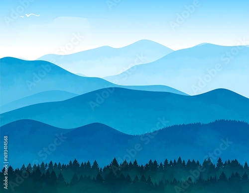 Blue Ridge Mountain Landscape